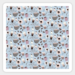 Coffee Pattern Sticker